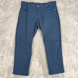 The North Face Men Utility Pants Sz 40 (Fits 39X28) Blue Straight DEFECT